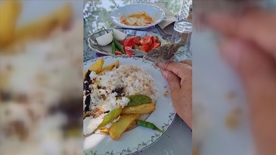 Tabaktan beslendiği anlar görüntülendi