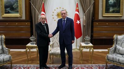 Cumhurbaşkanı Erdoğan ile Bahçeli görüşmesi sona erdi
