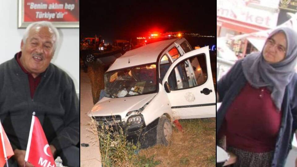 Feci kaza karı kocayı hayattan kopardı!