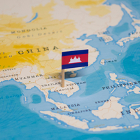 Kamboçya başkenti, bayrağı, nüfusu