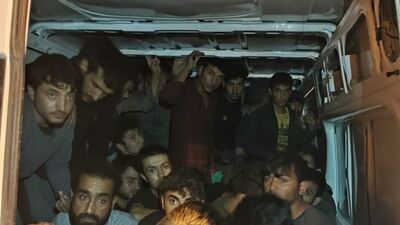 Afganistan uyruklu 34 düzensiz göçmen yakalandı