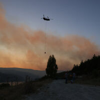 Manisa'daki orman yangınına müdahale sürüyor