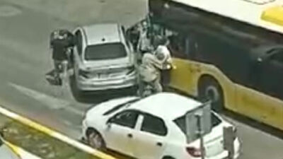 Magandalar şoförü darbetti