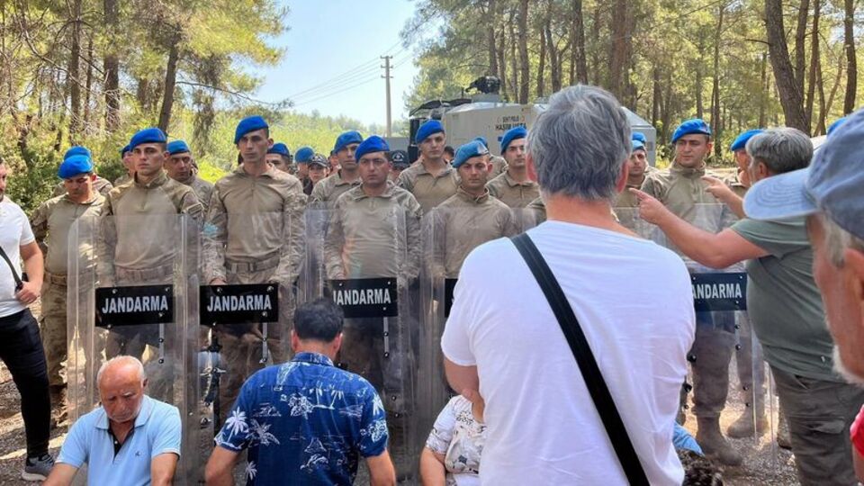 Akbelen'deki protestolarda 2 gözaltı