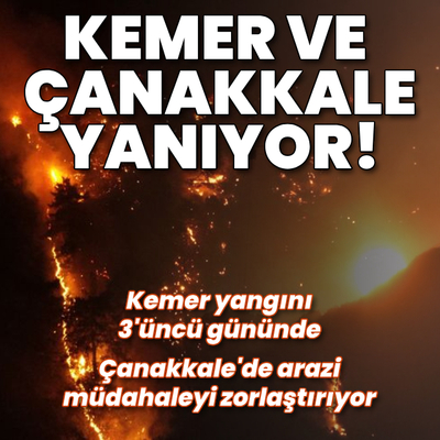 3 noktada dev yangın! Müdahale sürüyor