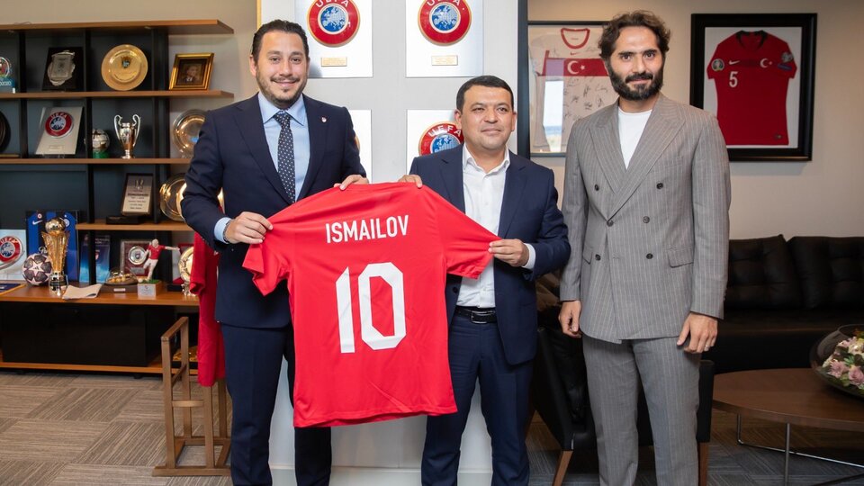 Özbekistan heyeti, TFF'yi ziyaret etti