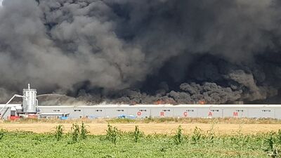 İnegöl'deki fabrika yangını kontrol altında