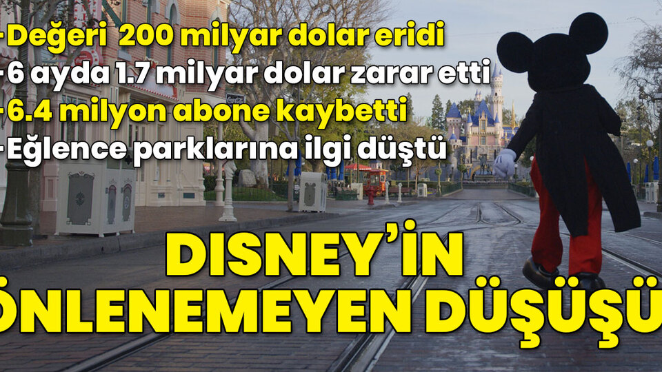 Disney 200 milyar dolar buharlaştı