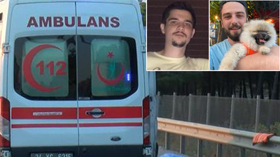 İstanbul'da feci kaza! İkisinde de kask yoktu!