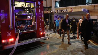 Yalova'da özel hastanede korkutan yangın