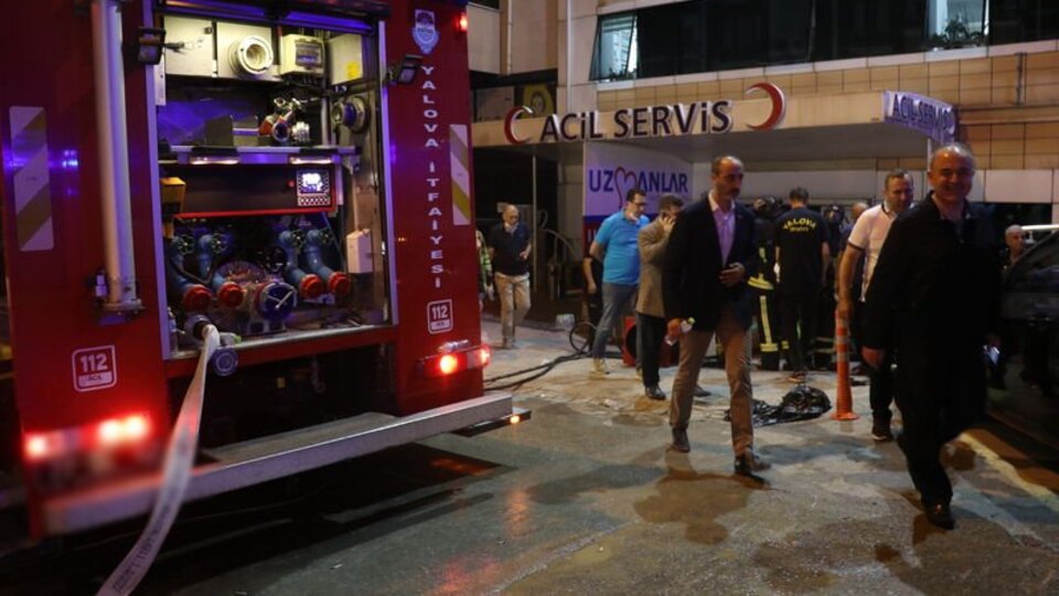 Yalova'da özel hastanede korkutan yangın