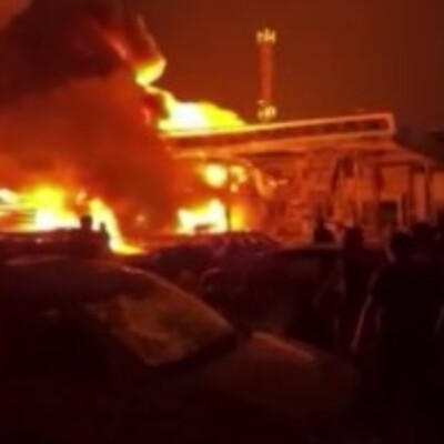 Rusya'da benzin istasyonunda patlama