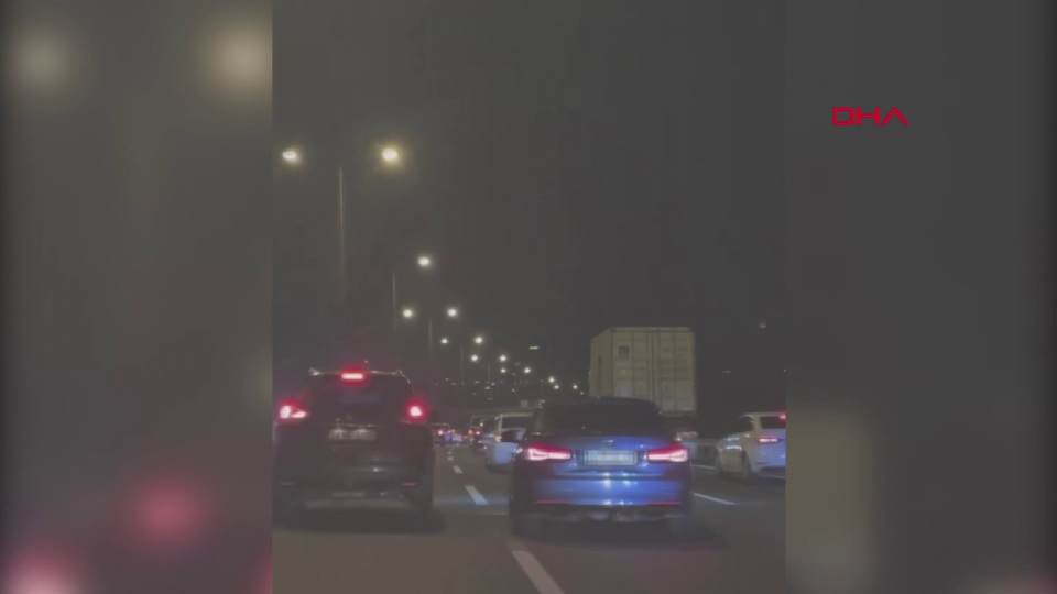 Önce drift sonra makas atan maganda yakalandı!