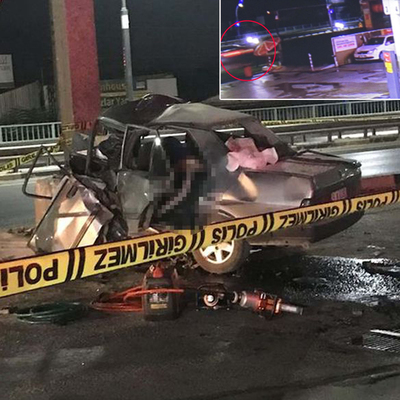 Dehşet anı kamerada! 2 baba 2 oğul kaza kurbanı!