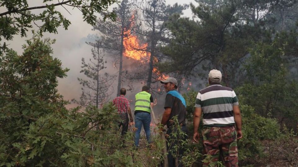 Eskişehir'deki yangına müdahale sürüyor