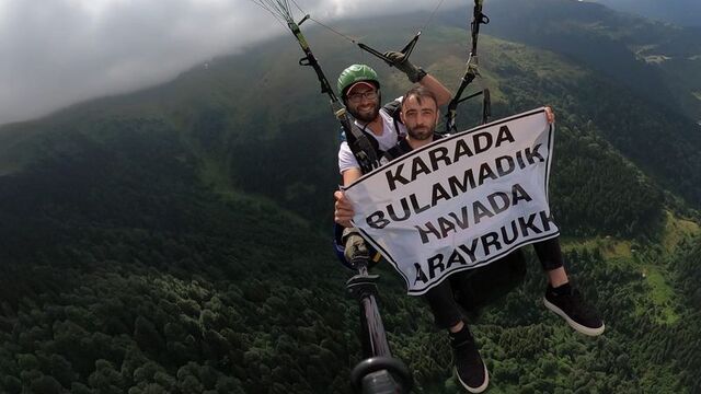 Gelin aday�n� karada bulamad�, havada arad�