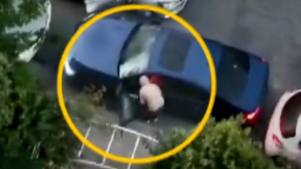 Komşu bağırdı, hırsızlar aldırmadı