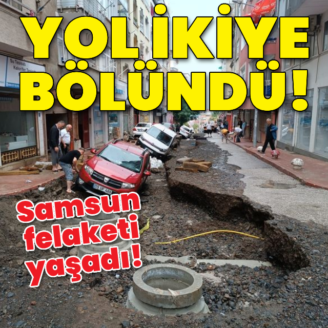 Samsun'da sağanak hayatı felç etti!
