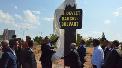 Devlet Bahçeli'nin adı o bulvara verildi