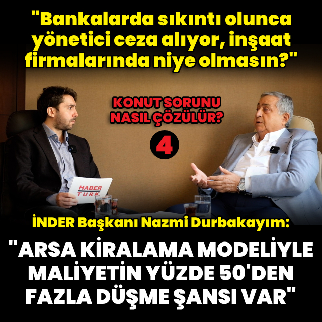 "Arsa kiralama modeliyle maliyetin yüzde 50'den fazla düşme şansı var"