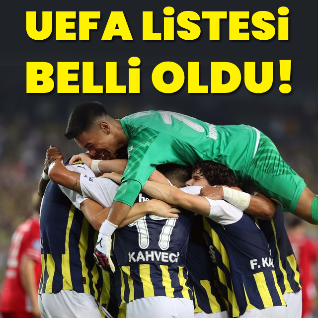 İşte Fenerbahçe'nin Konferans Ligi kadrosu