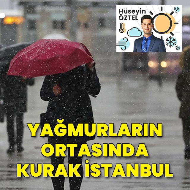 Yağmurların ortasında kurak İstanbul