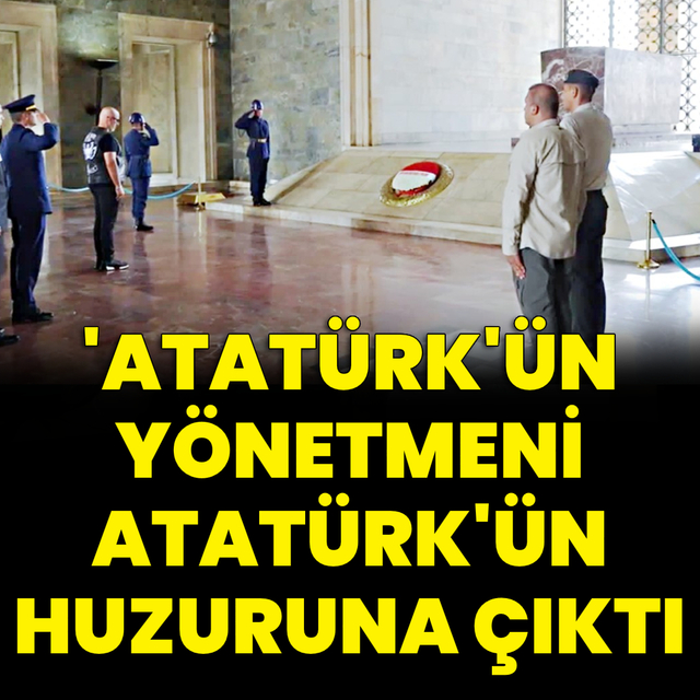'Atatürk'ün yönetmeni Atatürk'ün huzurunda