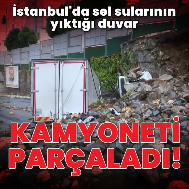 Selin yıktığı duvar kamyoneti parçaladı!