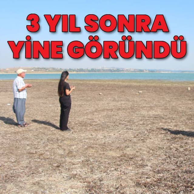 Su çekildi, bir kez daha ortaya çıktı