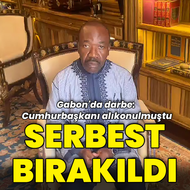 Gabon'da alıkonulan cumhurbaşkanı serbest
