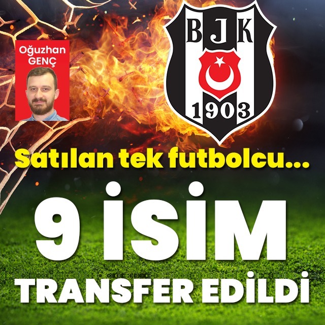 9 isim geldi, tek satılan futbolcu...