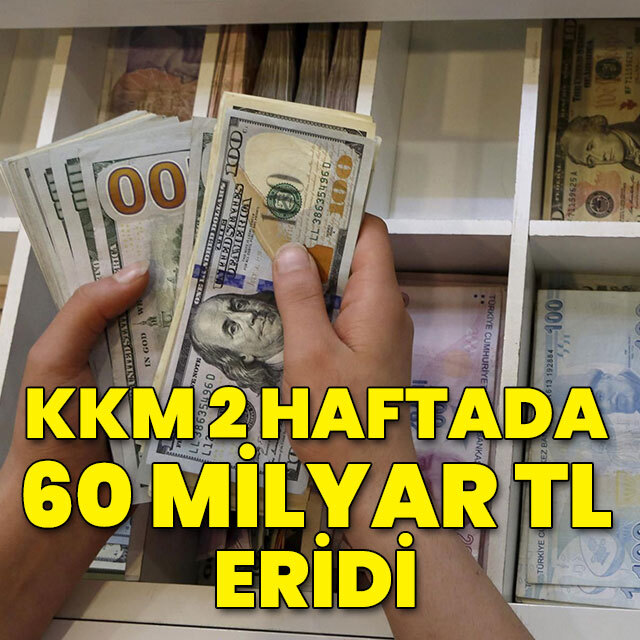 KKM'de 2 haftada 59.6 milyar liralık düşüş