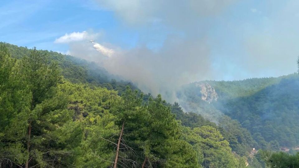 Kazdağları ile Nurdağı'ndaki yangın söndürüldü