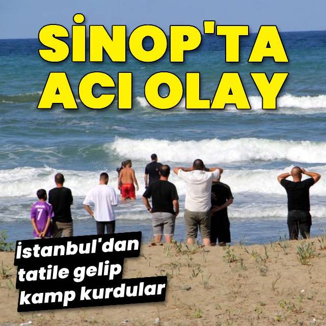 Sinop'ta acı olay!