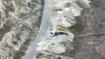  Kaçak döküme drone ile suçüstü