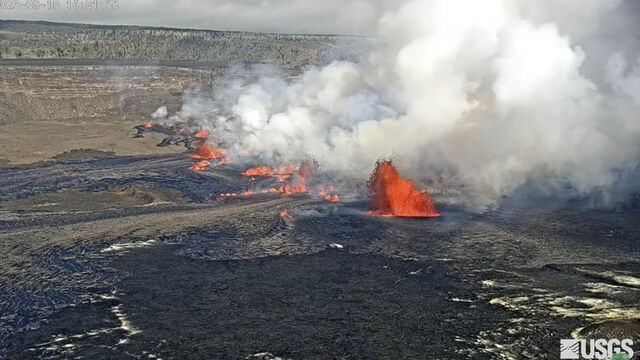 Hawaii'deki yanardağ 96 gün sonra harekete geçti
