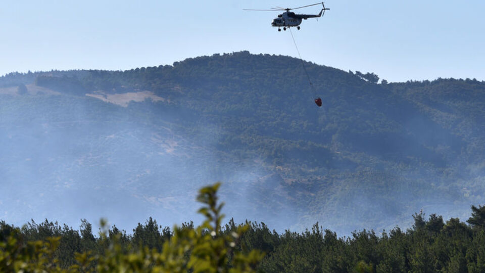 Manisa'daki orman yangını kontrol altında