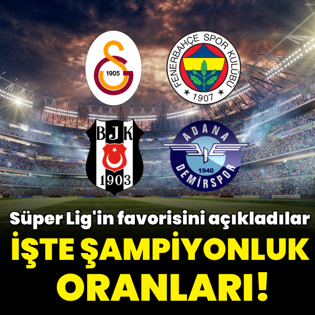 Süper Lig'de şampiyonluk oranları değişti!
