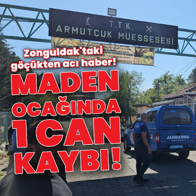Zonguldak'ta maden ocağında göçük!