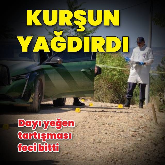 Yeğenine kurşun yağdırdı!