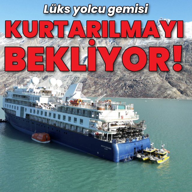 Lüks yolcu gemisi kurtarılmayı bekliyor