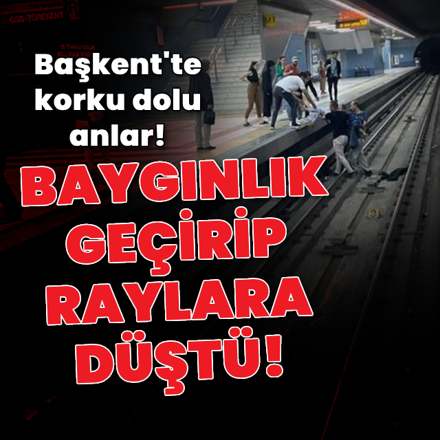 Metroda can pazarı! Bir anda raylara düştü