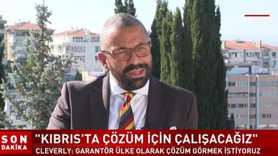 İngiliz Bakan Habertürk'e konuştu