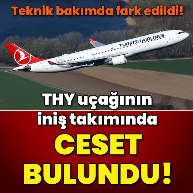 THY uçağının iniş takımında ceset bulundu!