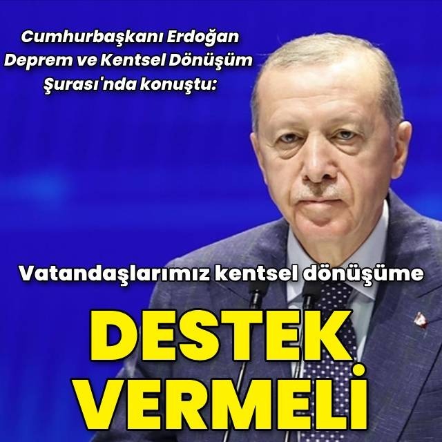 Cumhurbaşkanı Erdoğan'dan açıklamalar