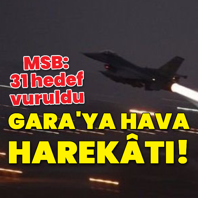 MSB: Irak'ın kuzeyine hava harekatı yapıldı