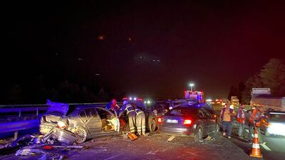 Anadolu Otoyolu'nda feci kaza!