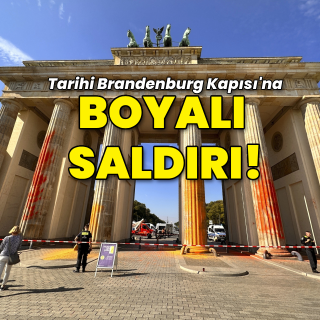 İklim aktivistlerinden Brandenburg Kapısı'nda eylem