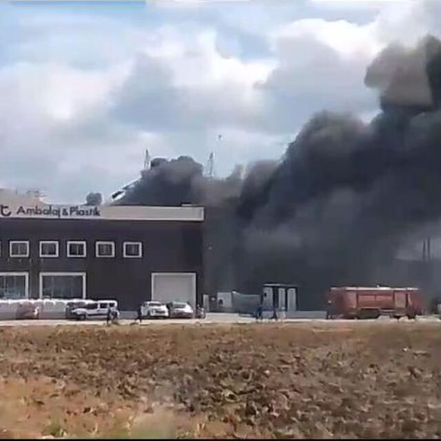 Silivri'de ot yangını fabrikaya sıçradı!