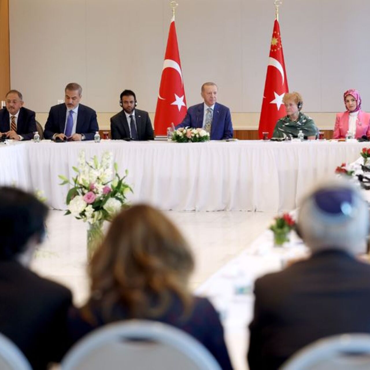 Cumhurbaşkanı Erdoğan, Amerikan Yahudi Toplumu temsilcileriyle görüştü
